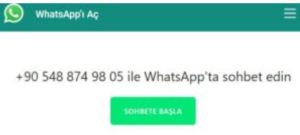 Whatsapp  destek hattı